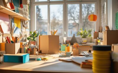 Tutoriel meuble en carton : comment creer des motifs geometriques elegants