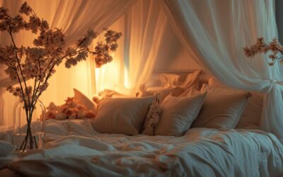 Aménagement intelligent : créer une déco romantique dans une petite chambre à coucher